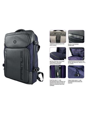 Mochila con portalaptop Primus Gaming impermeable Unisex