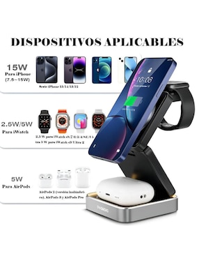Estación de carga 3 en 1 Xtellar de 15 W