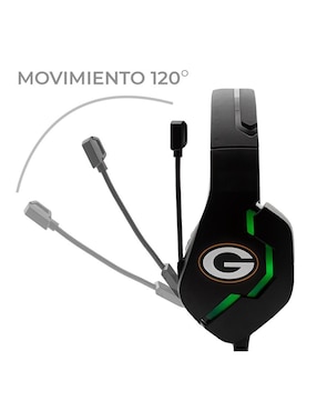 Audífonos gamer NFL Green Bay Packers alámbrica 33