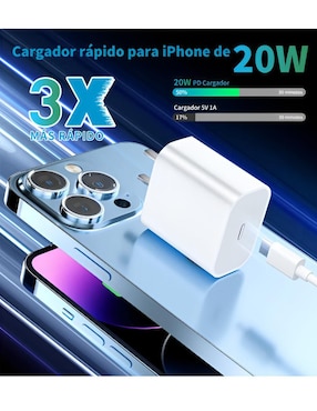Cargador pared Xtellar de 20 W USB tipo C