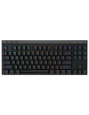 Teclado gamer alámbrico e inalámbrico QWET inglés con interruptor táctiles brown clear Logitech G515 Lightspeed TKL RGB