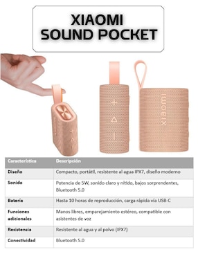 Bocina recargable Xiaomi bluetooth