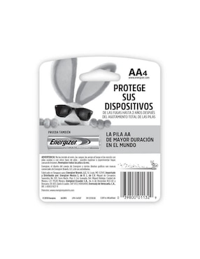 Paquete de pilas AA alcalino Energizer 1.5 V