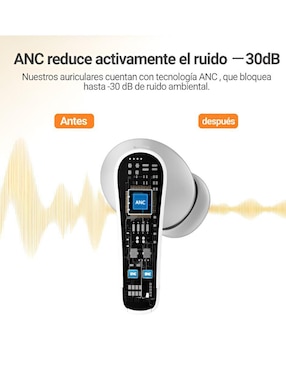 Audífonos in-ear Xtellar XTLLAR7919 inalámbricos con cancelacion de ruido