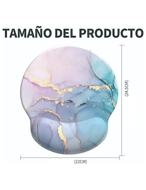 Mouse pad Lab.G con antideslizante y con apoyo para muñeca