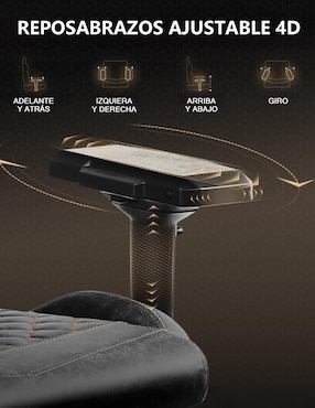 Silla gamer con masajeador LS-6689S Dowinx