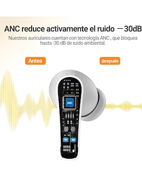 Audífonos in-ear Xtellar Xtllar7925 inalámbricos con cancelación de ruido