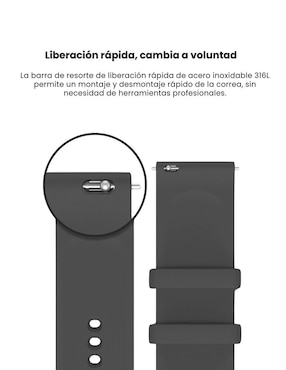 Correa para smartwatch Amazfit de fluoroelastómero