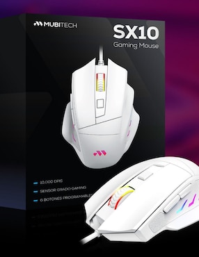 Mouse gamer Mubitech Sx10 Blanco