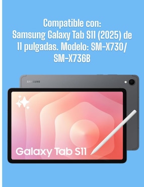 Funda para tablet Teknet Samsung Galaxy Tab S11 SM-X730
