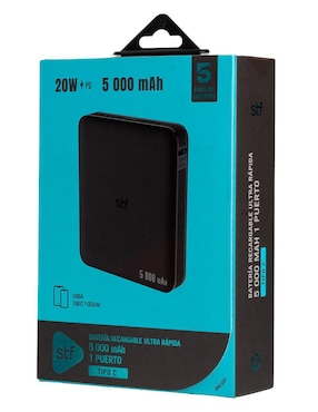 Batería portátil Stf 5000 mah Power Bank Stf
