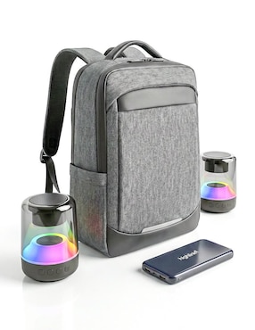 Set de bocinas Highlink Rainbow, Backpack y Powerbank alámbricos/inalámbricos
