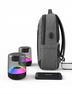 Set de bocinas Highlink Rainbow, Backpack y Powerbank alámbricos/inalámbricos