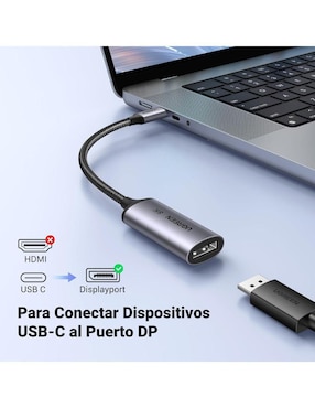 Cable USB Displayport Ugreen a tipo USB C de 0.5 m