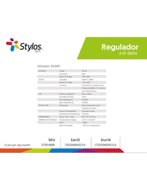 Supresor de picos Stylos STRE480B