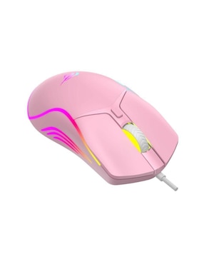 Mouse gamer Havit MS1029 Rosa Rgb 7200 Dpi Ergonómico