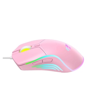 Mouse gamer Havit MS1029 Rosa Rgb 7200 Dpi Ergonómico