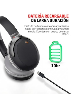 Audífonos de diadema Redlemon over ear alámbricos e inálambricos