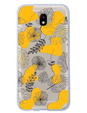 Funda Para Celular Samsung Flores Tropical De Silicón