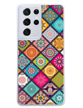 Funda Para Celular Samsung Mandalas Mosaico De Silicón