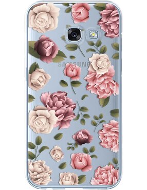 Funda Para Celular Samsung Flores Rosas De Silicón