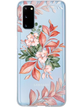 Funda Para Celular Samsung Flores De Silicón