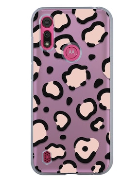 Funda Celular Para Motorola Jaguar Animal Print De Silicón