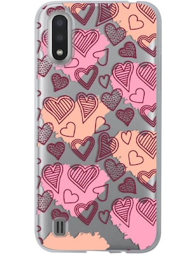 Funda Celular Para Samsung Corazones Con Manchas