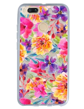 Funda Para Xiaomi Flores Acuarela De Silicón