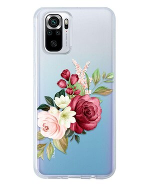 Funda Para Xiaomi Flores Guinda De Silicón