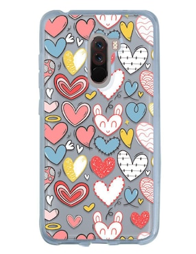 Funda Para Xiaomi Corazones Pastel De Silicón