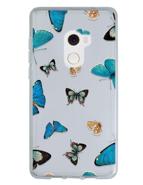 Funda Para Xiaomi Mariposas Azules De Silicón