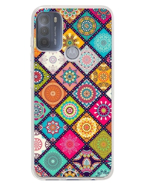 Funda Para Motorola Mandalas Mosaico De Silicón