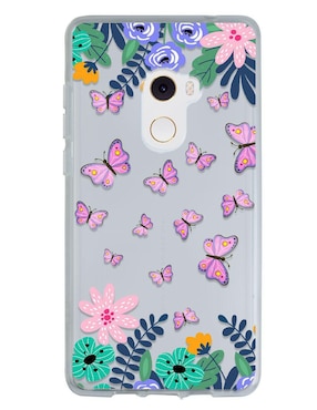 Funda Para Xiaomi Mariposas Y Flores De Silicón