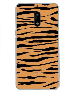 Funda Para Nokia Tigre Animal Print De Silicón