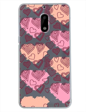 Funda Para Nokia Corazones Con Manchas De Silicón