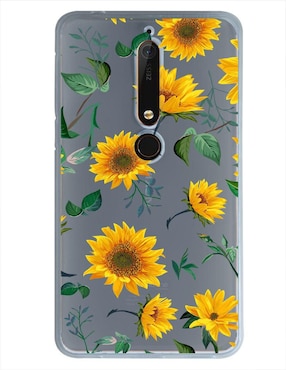 Funda Para Nokia Flores Girasoles De Silicón