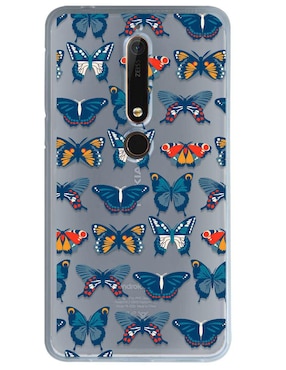 Funda Para Nokia Patron De Mariposas De Silicón