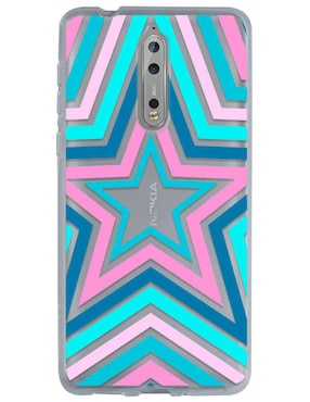 Funda Para Nokia Ilusión De Estrellas De Silicón