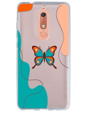 Funda Para Nokia Mariposa De Silicón