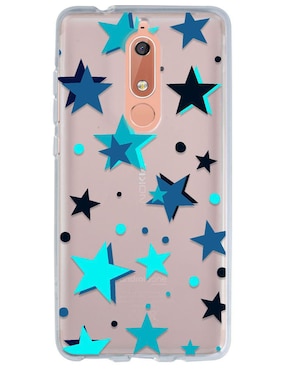 Funda Para Nokia Estrellas Azules De Silicón