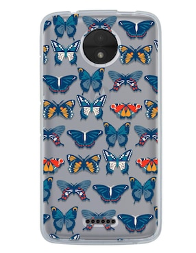 Funda Para Motorola Patron De Mariposas De Silicón