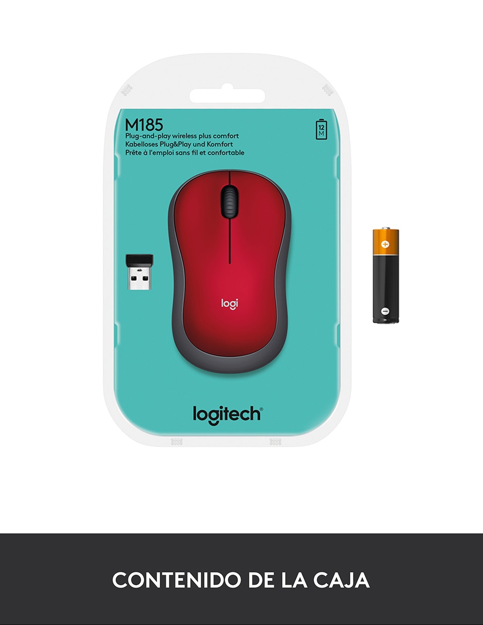 Mouse inalámbrico M185 11