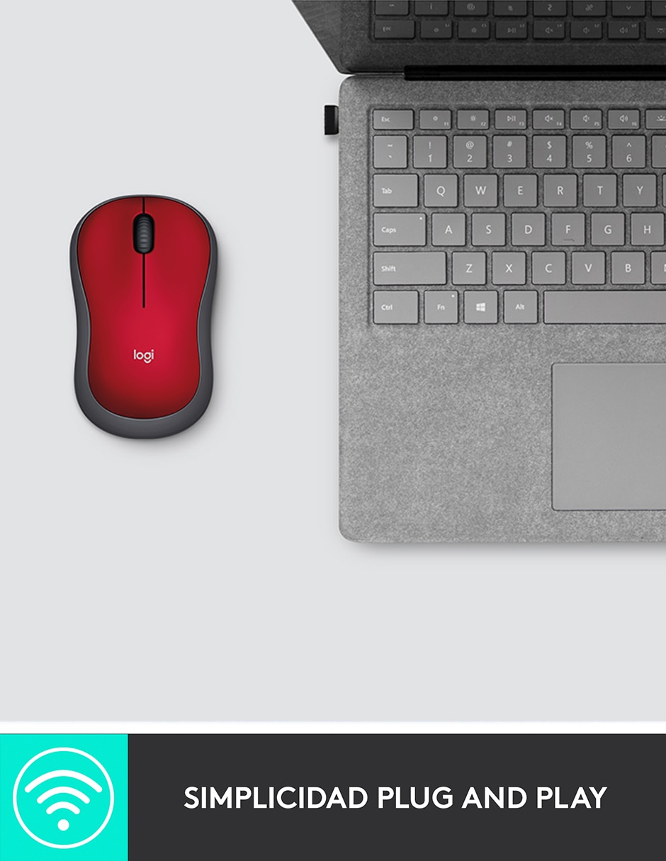 Mouse inalámbrico M185 8