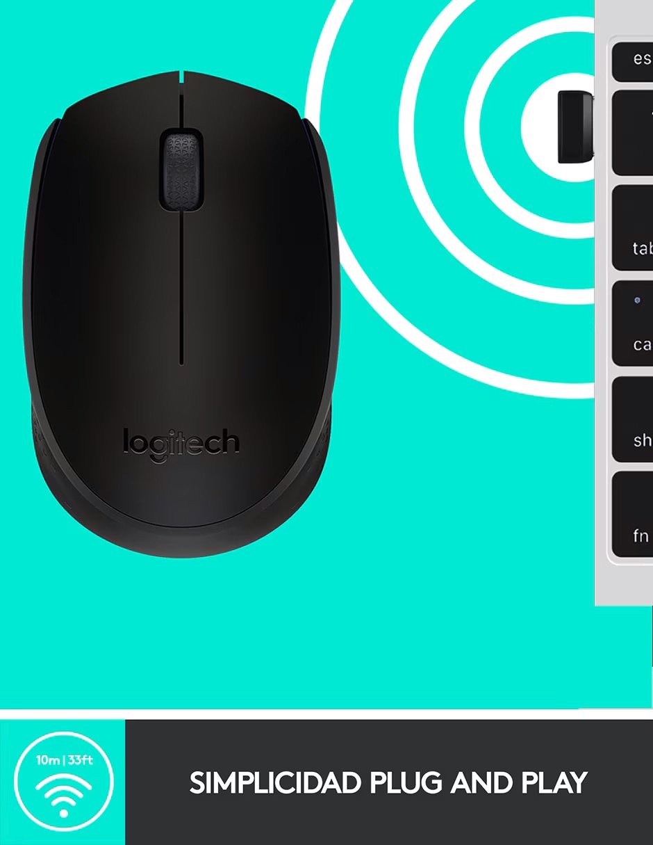 Mouse Inalámbrico m170 910-0049 8