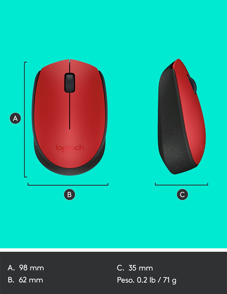 Mouse inalámbrico M170 8