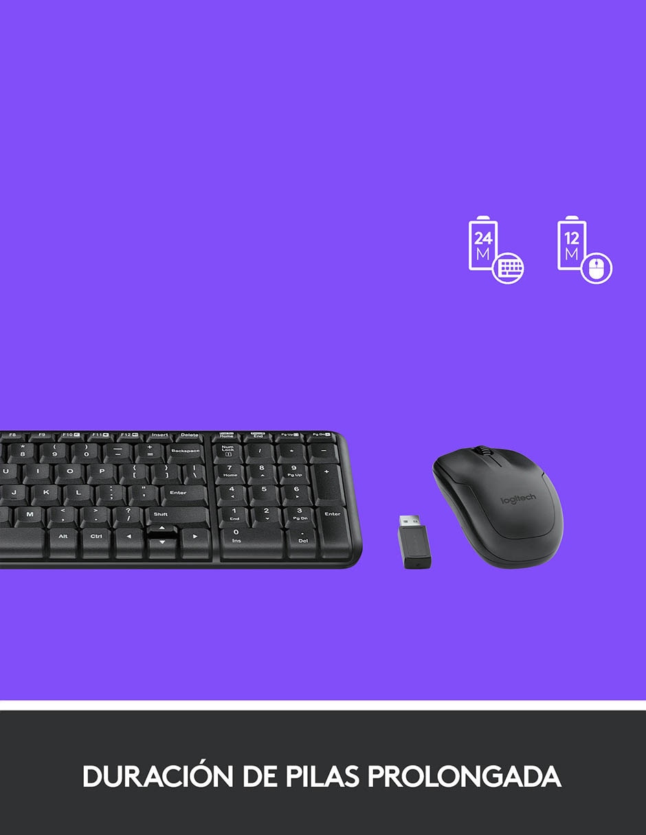 Mouse y teclado MK220 5