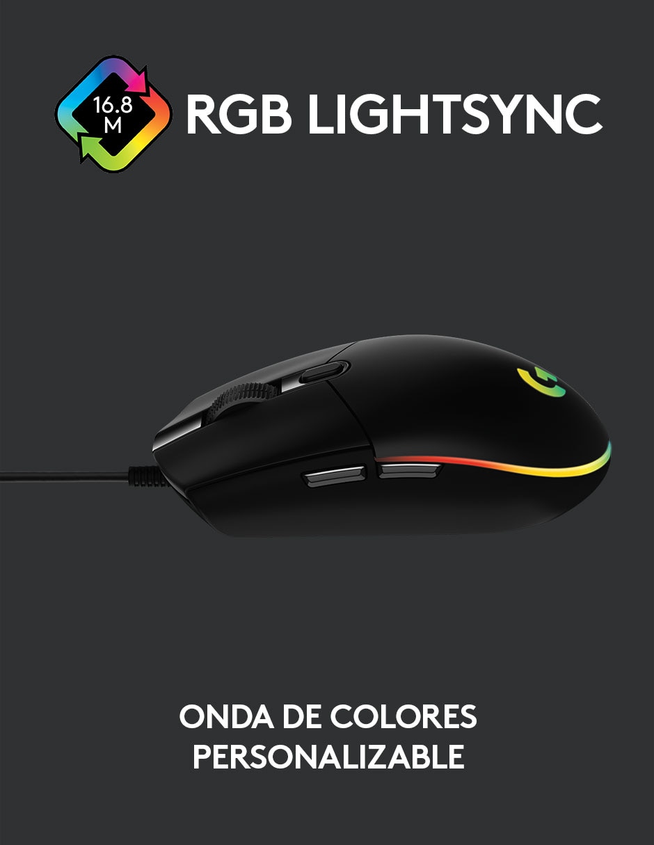 Mouse G203 negro 2