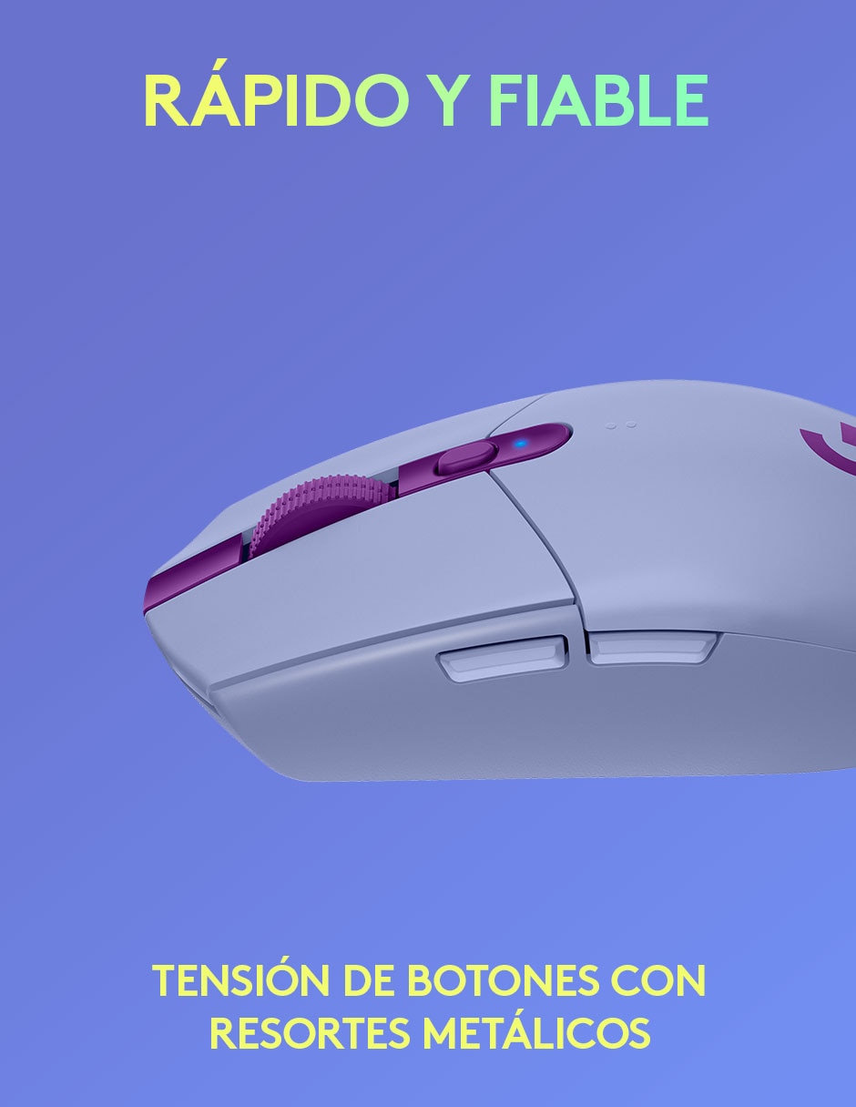 Mouse Inalámbrico G305 lila 7