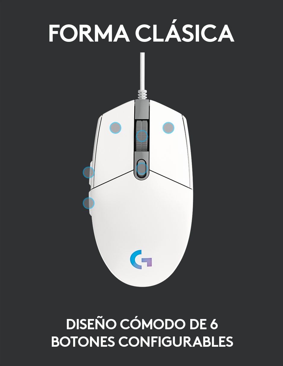 Mouse Gamer inalámbrico G203 4